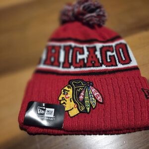 New Era Red Chicago Blackhawks NHL Knit Beanie